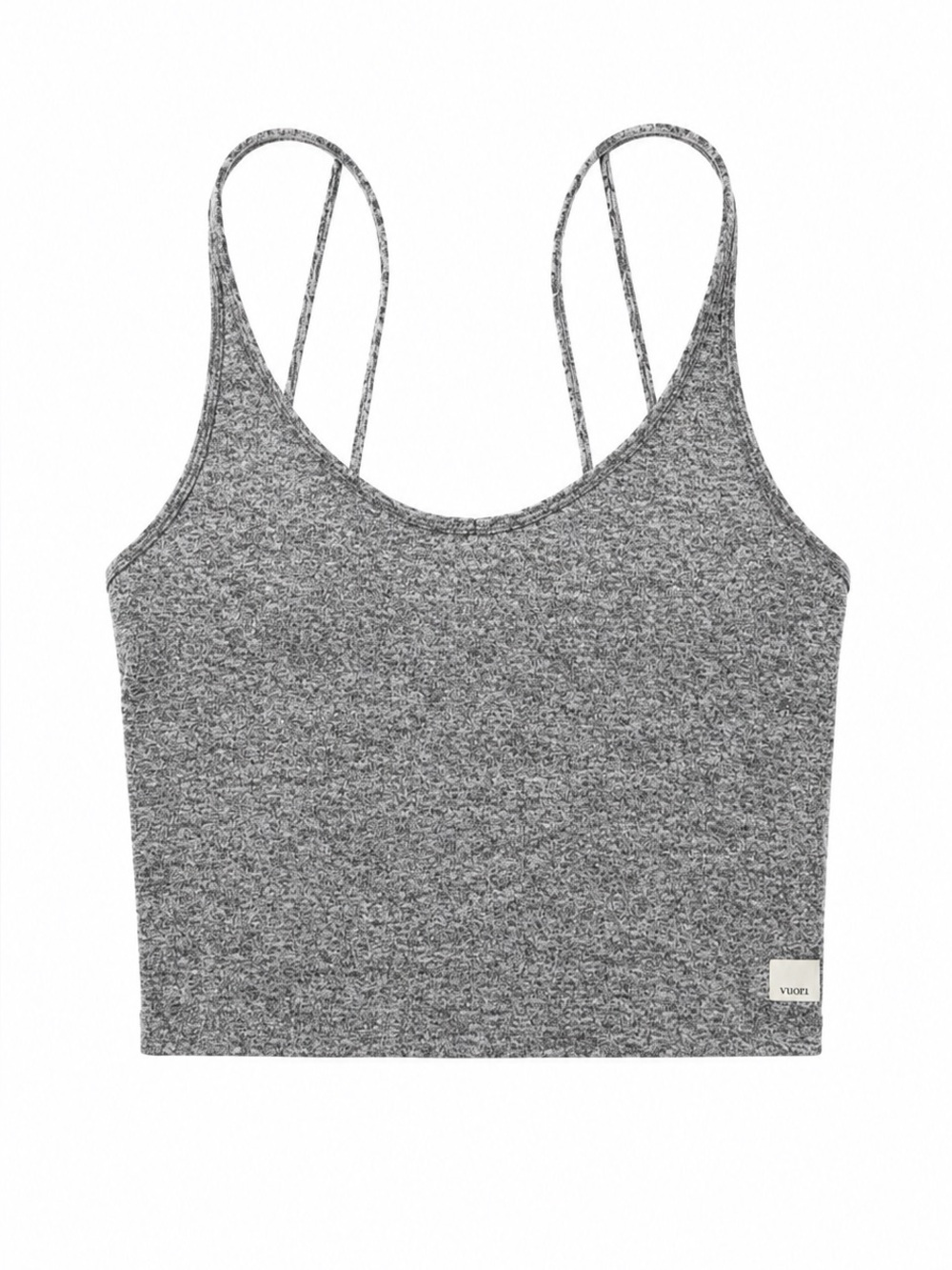 Vuori | S | Women's Halo Performance Crop Tank in gray
